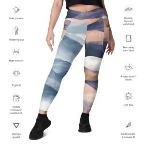crossover leggings with pockets
