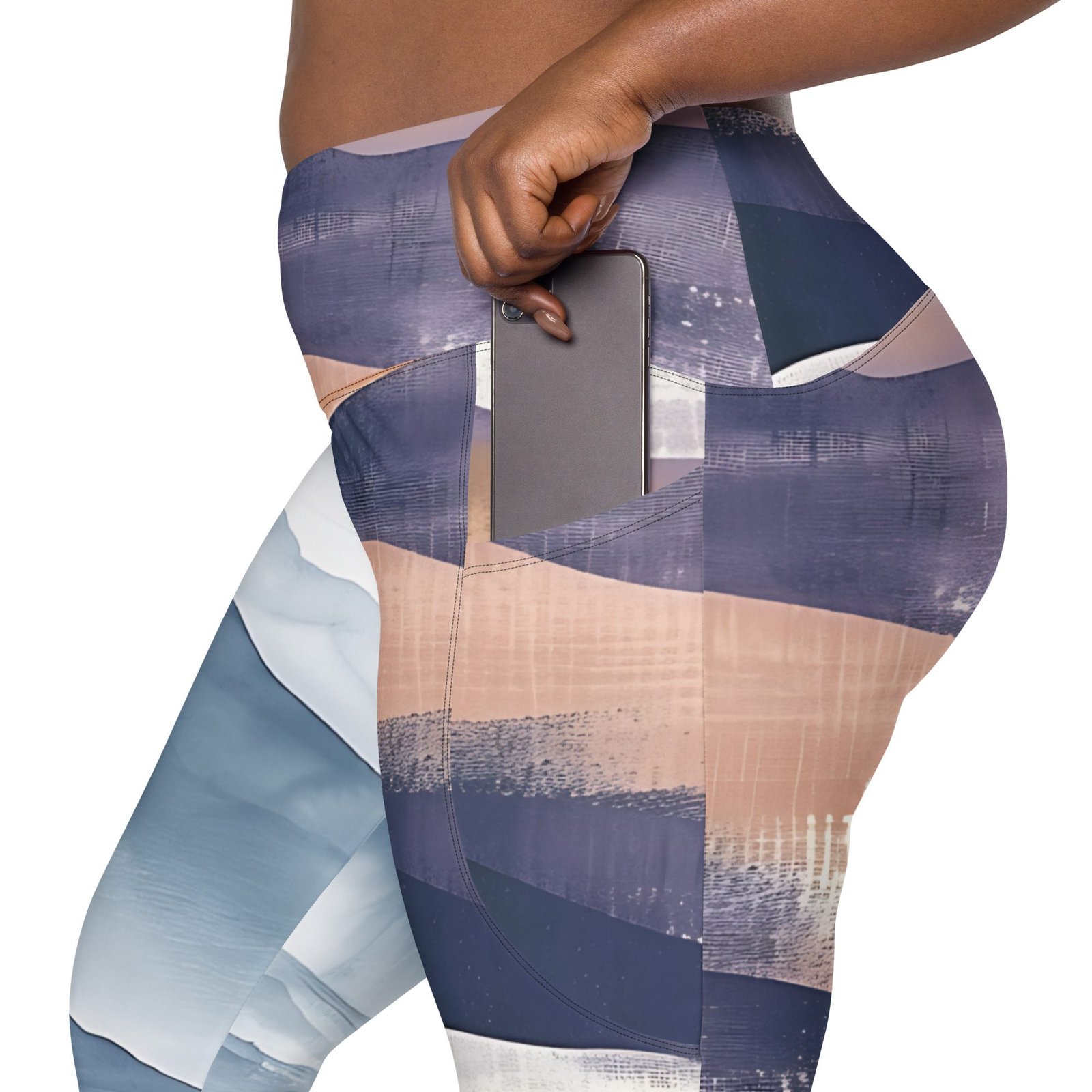 crossover leggings with pockets