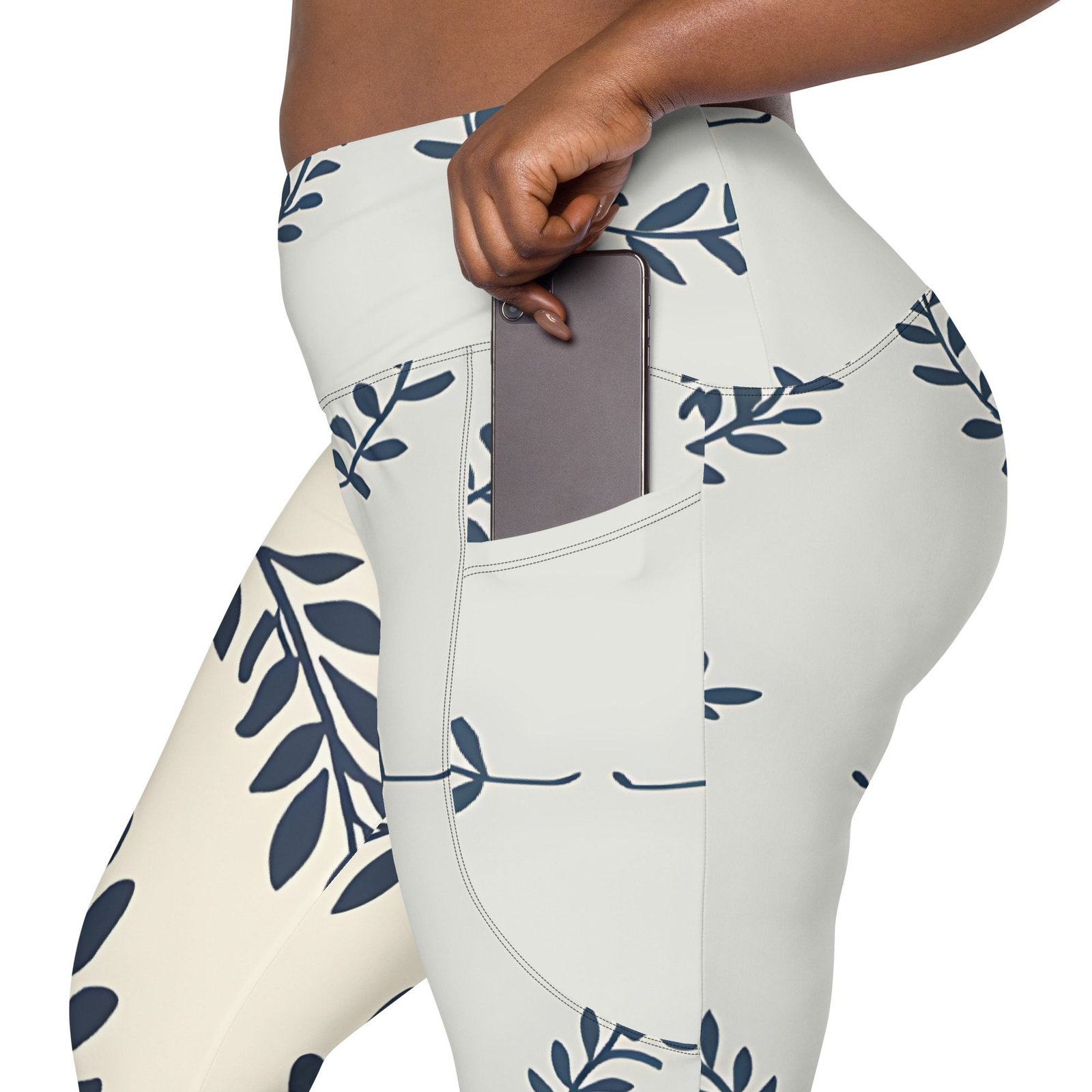 crossover leggings with pockets